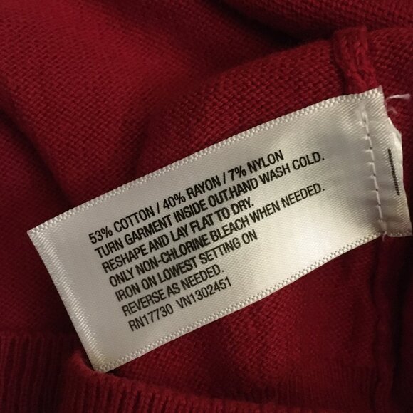 Merona Red with Gold Sequin Shoulders Button Down Cardigan - Picture 9 of 14